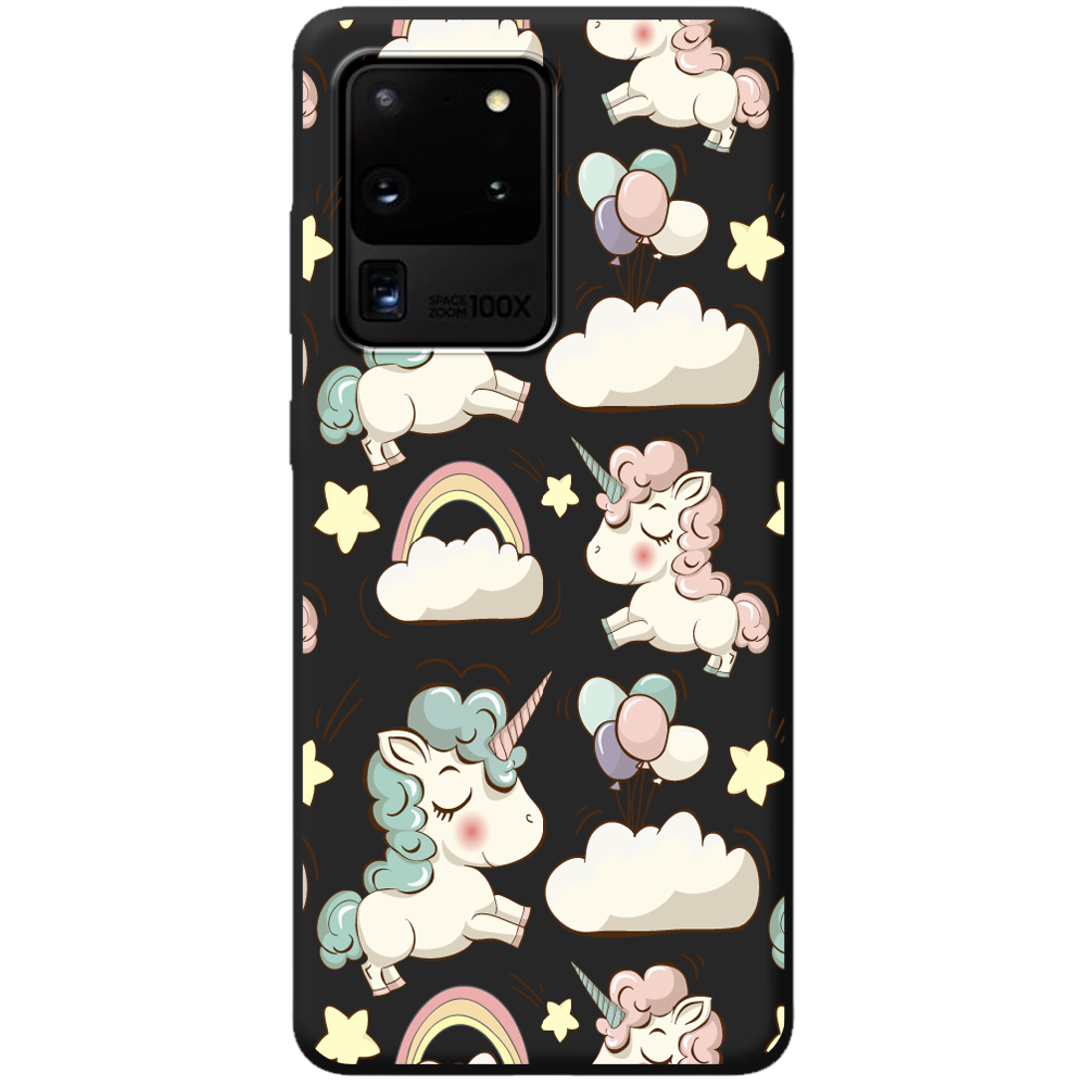 Чехол Boxface Samsung G988 Galaxy S20 Ultra Unicorns Черный силикон (38878-cc2-44015)