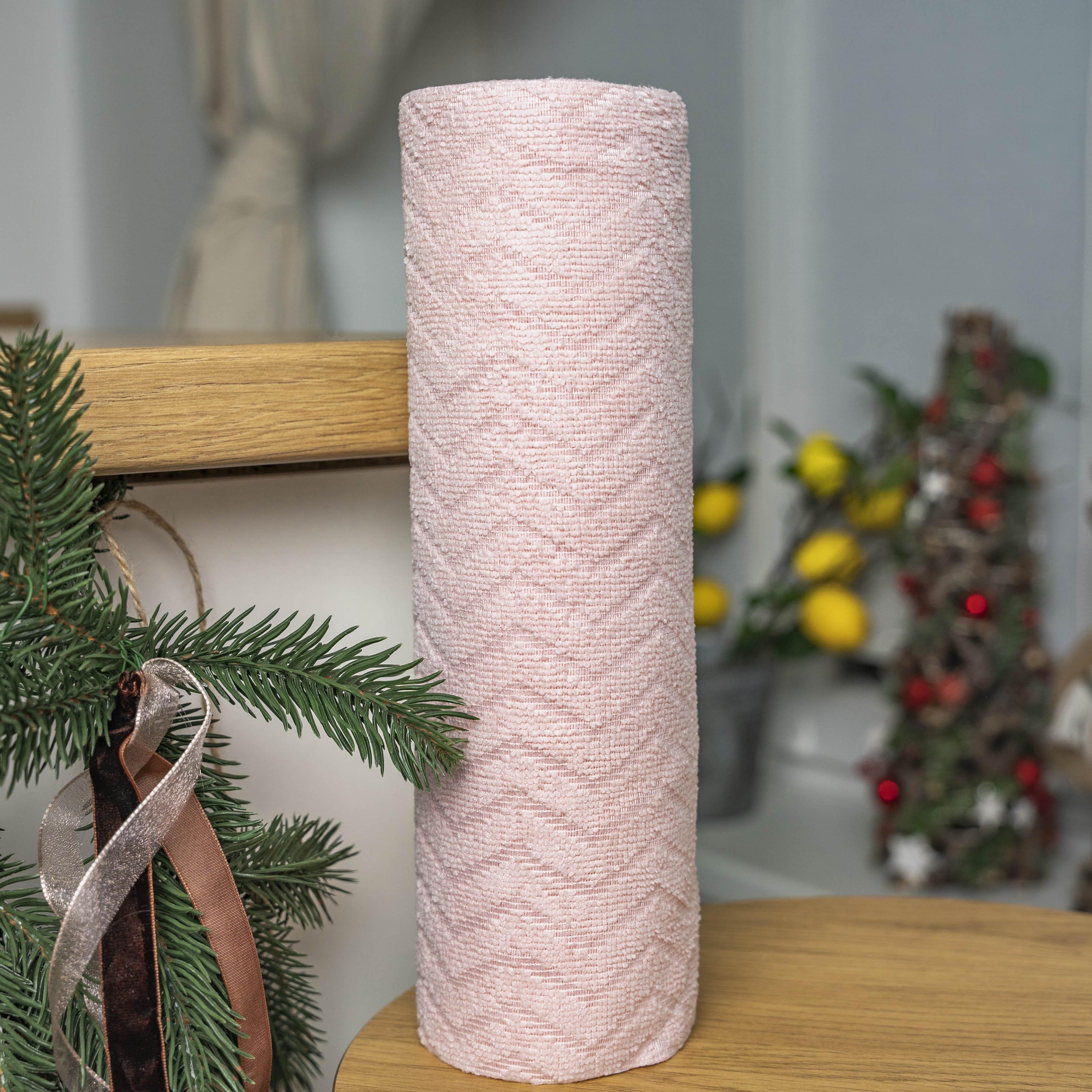 Салфетки отрывные зигзаг 30x30 см Светло-розовый (88958)