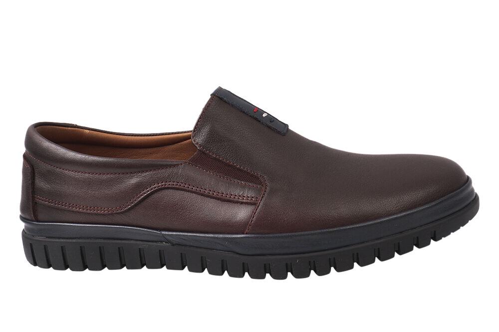 Кеди-сліпони чоловічі Ridge зі шкіри на низькому ходу на шнурівці р. 41 Кабір (403-21DTC) - фото 3 Кеди-сліпони чоловічі Ridge зі шкіри на низькому ходу на шнурівці р. 41 Кабір (403-21DTC) - фото 3