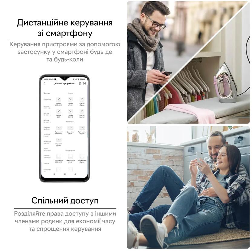 Умная Wi-Fi розетка Tuya 16A Белый (12345) - фото 8