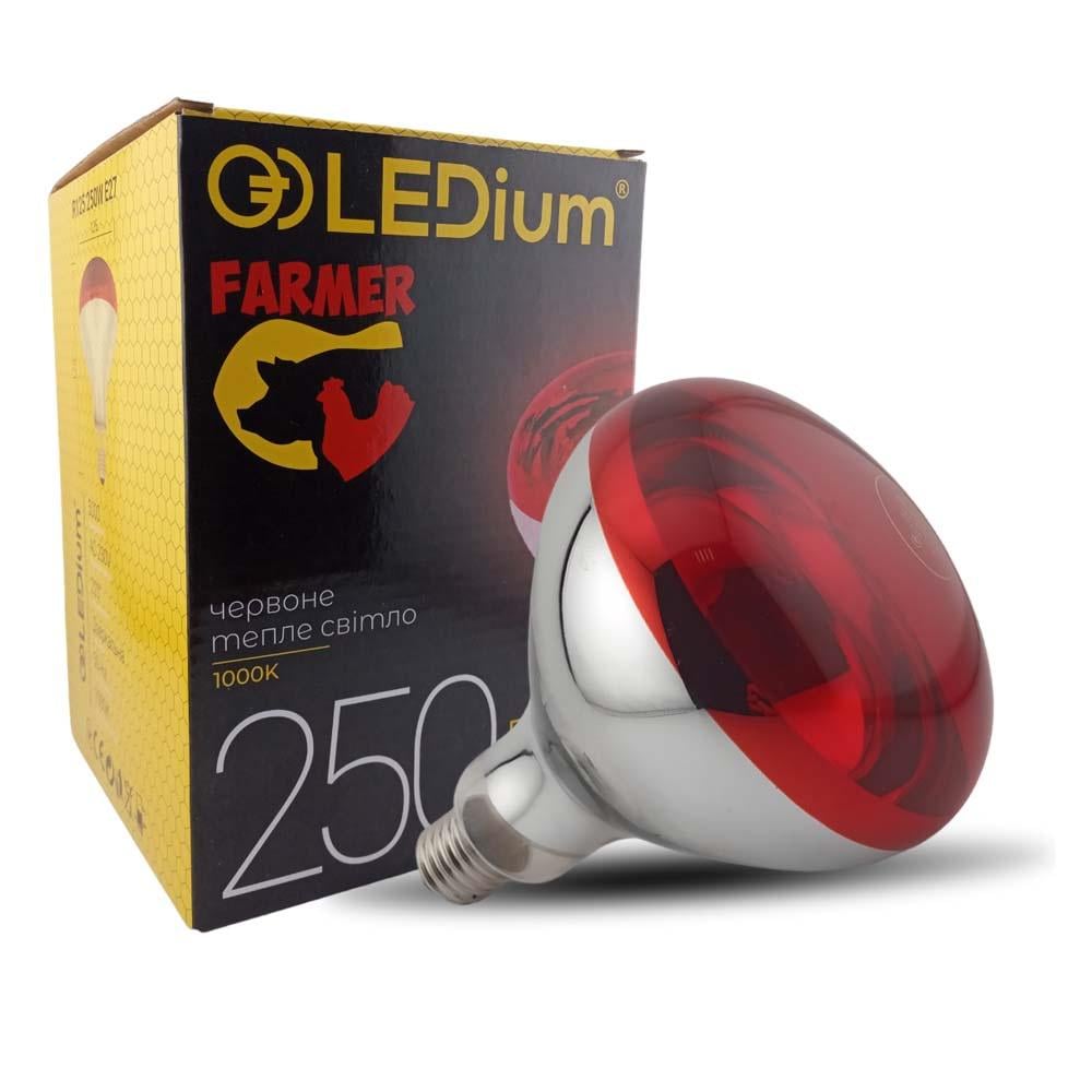 Инфракрасная лампа LEDium ИКЗК 250 Ватт R125 Е27 220V (15295)