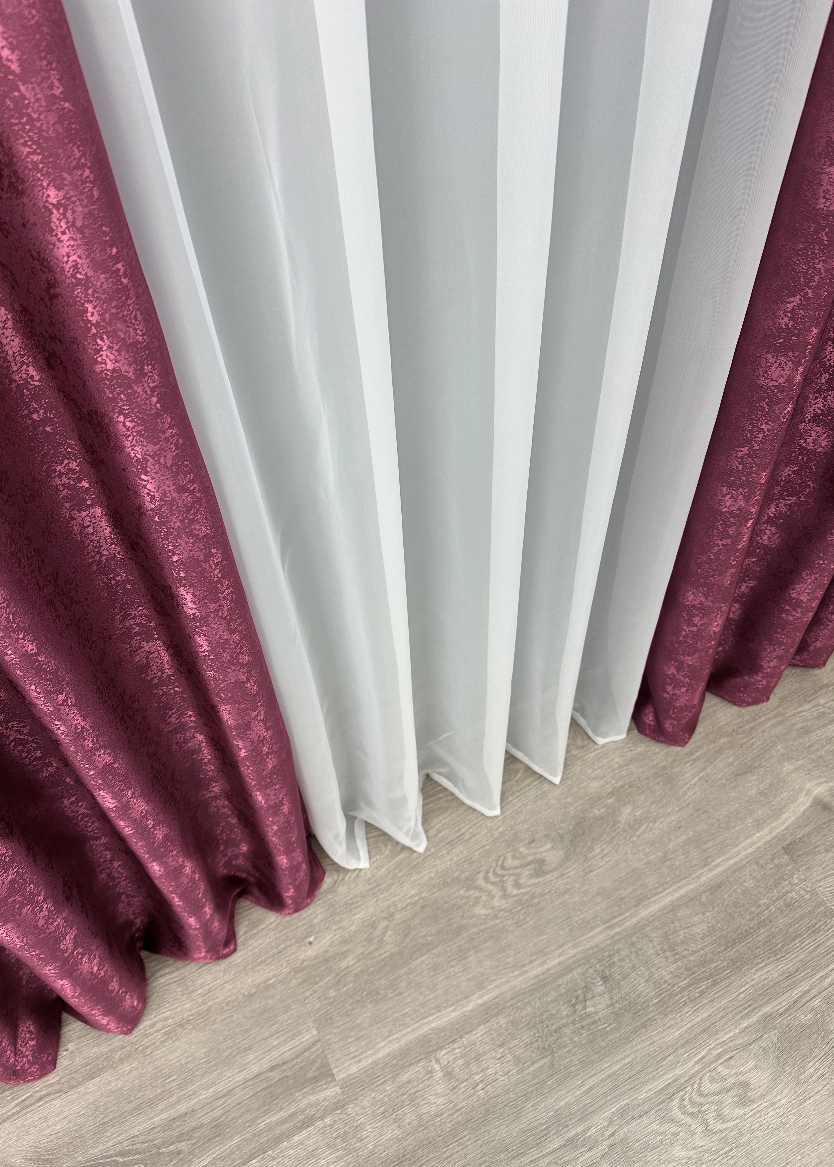 Комплект штор VR-Textil Мармур Al1 № 661ш жакард 150х270 см 2 шт. Марсала (30-430) - фото 10 Комплект штор VR-Textil Мармур Al1 № 661ш жакард 150х270 см 2 шт. Марсала (30-430) - фото 10