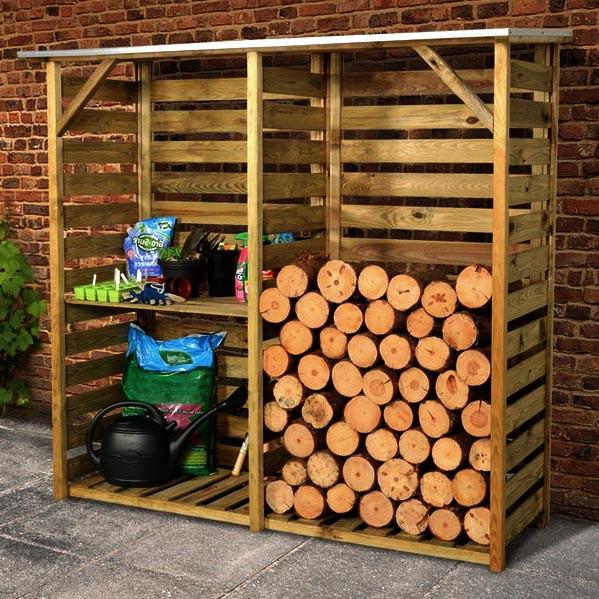 Дровниця із дерева Макрум Мускат (ДРВ-001907)