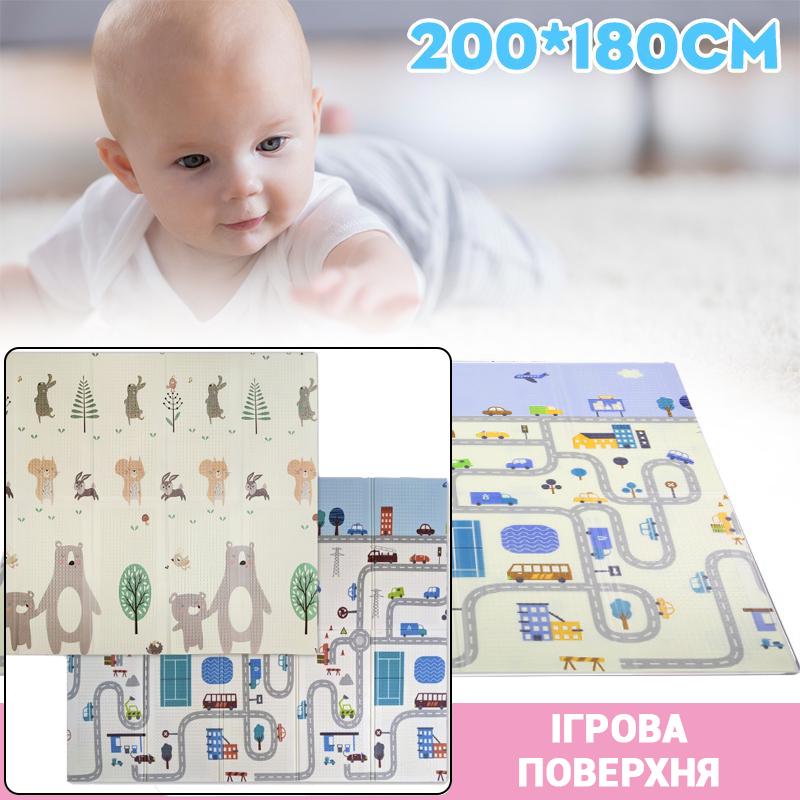 Коврик Дорога игровой двусторонний 1х180х200 см - фото 3