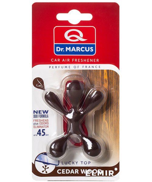 Ароматизатор Dr Marcus lucky top человечек Cedar Wood на обдув Коричневый