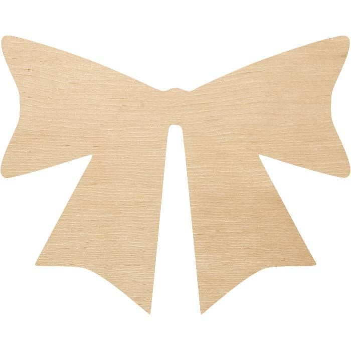 Заготівля з фанери Бант №4 2,5x2 см (3901100439)