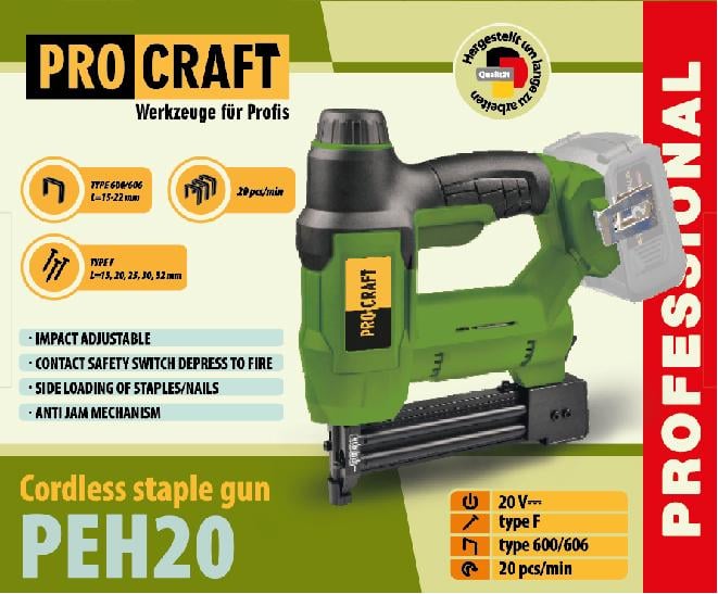 Степлер аккумуляторный ProCraft PEH20 без АКБ и ЗП (00000009442) - фото 2