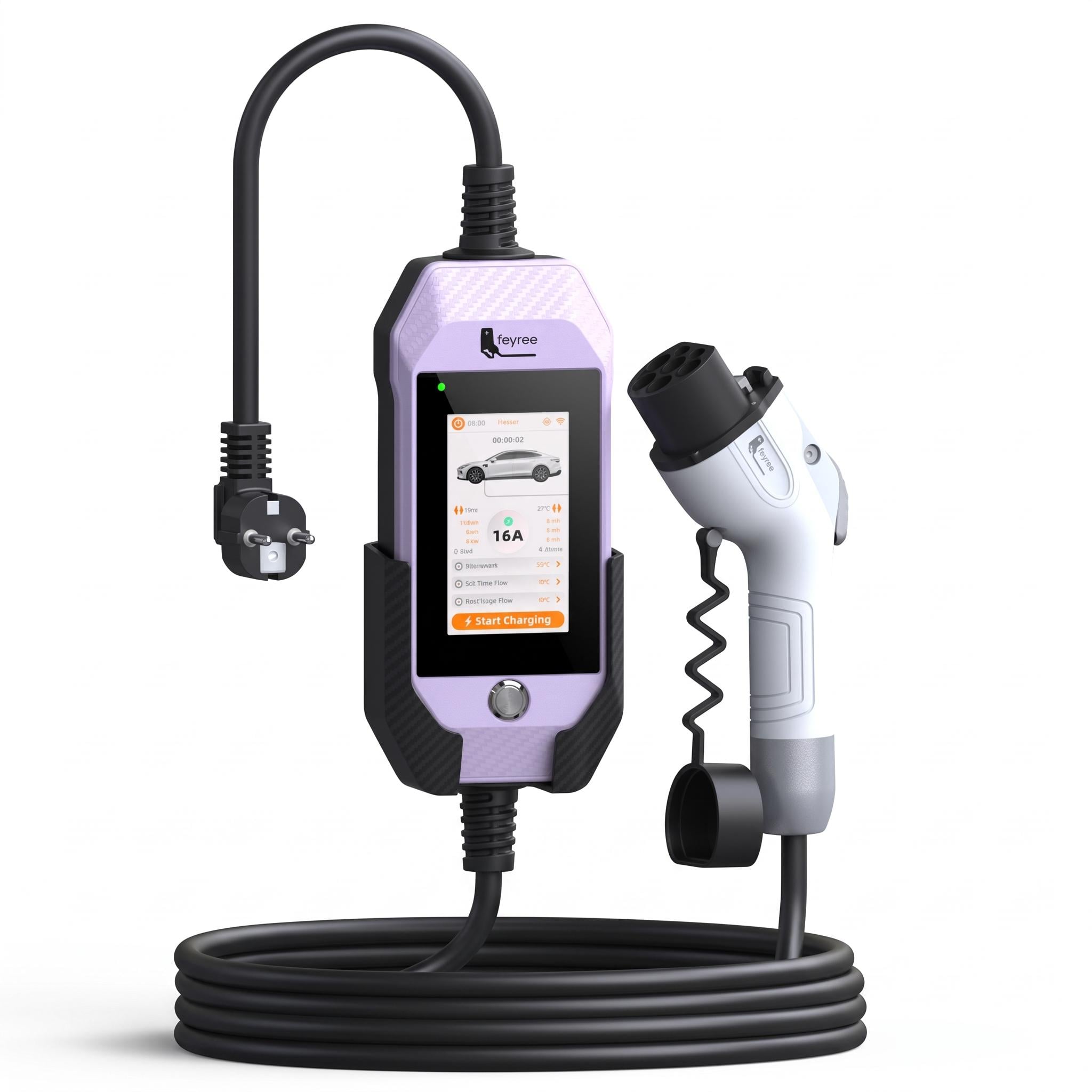 Зарядка для электромобиля Feyree 3,5 кВт 16A GB/T Purple Lion EV-Ultra/Smart APP Wi-Fi Mystic Purple (3199765670)