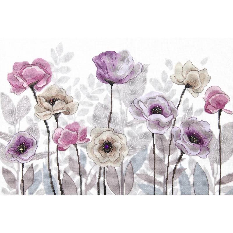 Набор для вышивания крестиком Чарівна Мить ВТ-259 На тонких стебельках (40117)