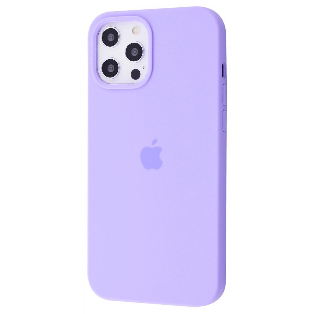 Чехол PRC Silicone Case Full Cover для iPhone 12 Pro Max Light purple