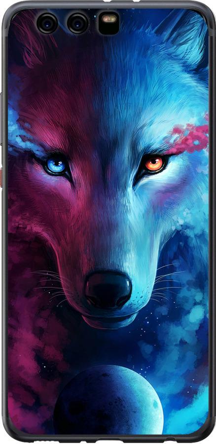 Чехол на Huawei P10 Plus Арт-волк (3999u-963-42517) Чехол на Huawei P10 Plus Арт-волк (3999u-963-42517)