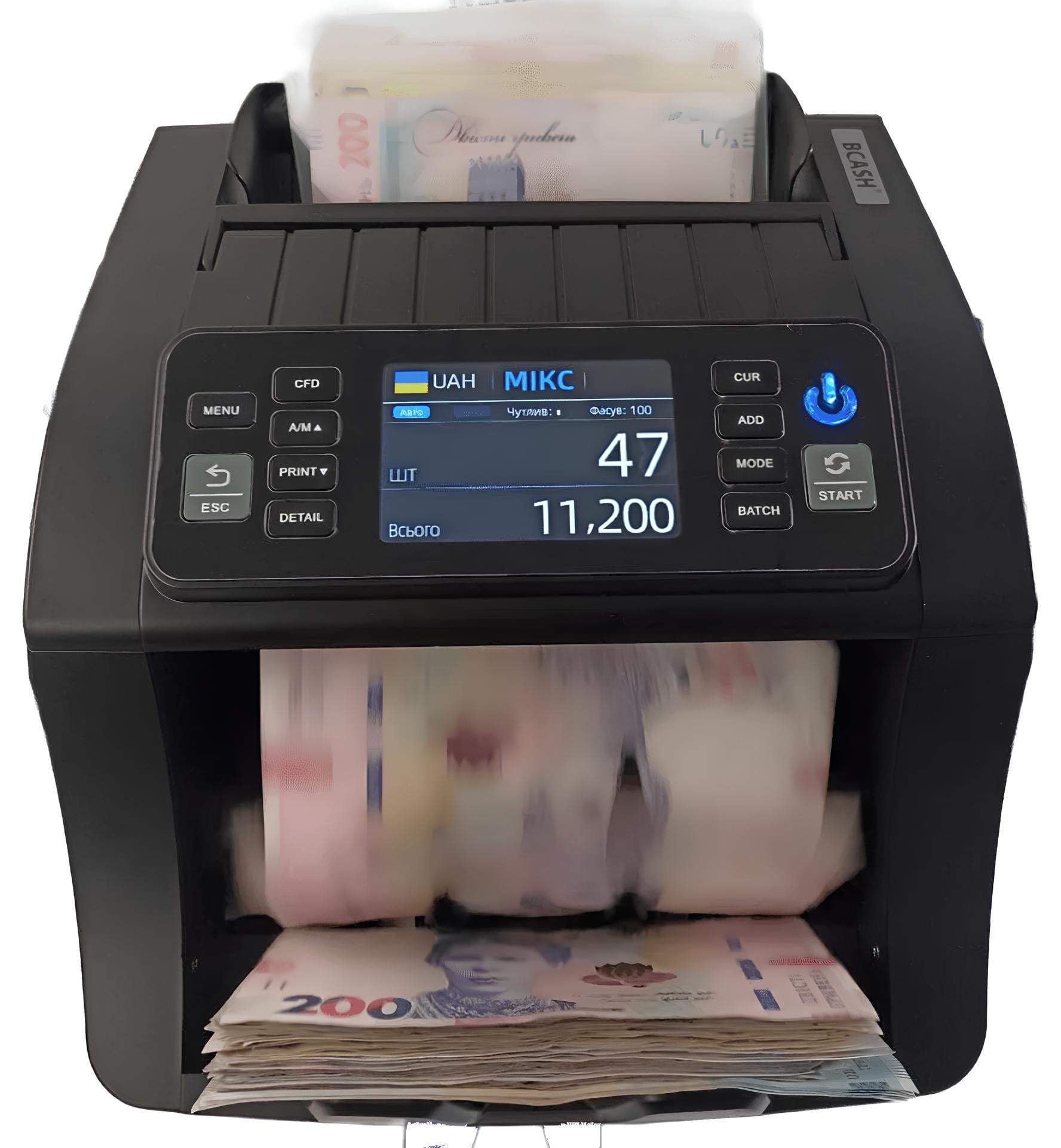 Лічильник банкнот Bcash MVC300