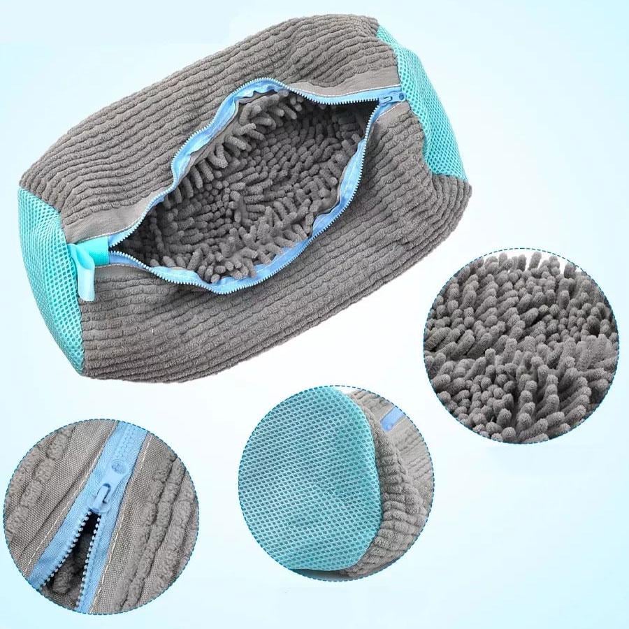 Мішок для прання взуття Lazy People Сірий (1011060-Gray) - фото 5 Мішок для прання взуття Lazy People Сірий (1011060-Gray) - фото 5