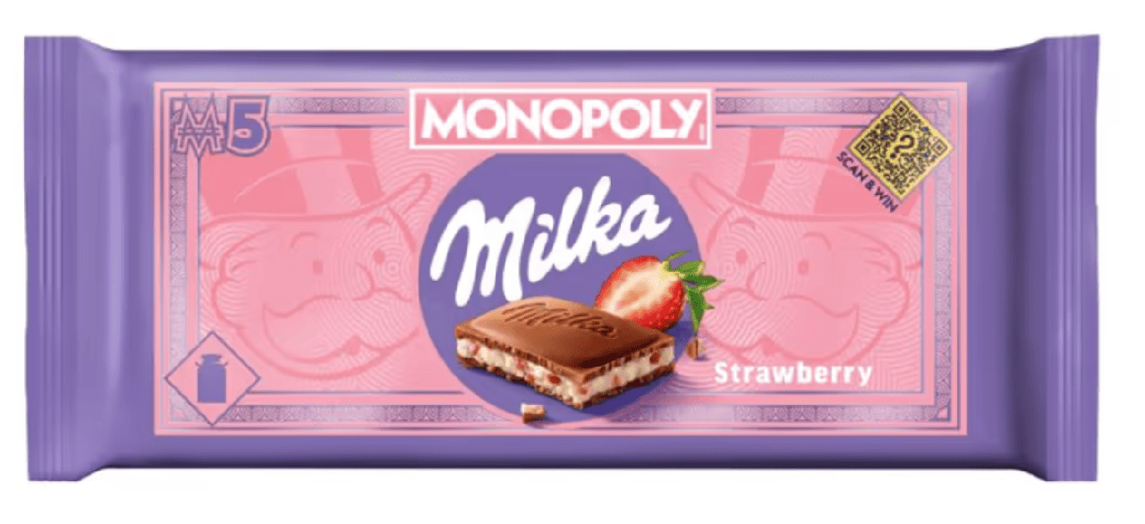 Шоколад Milka Monopoly Chocolate Strawberry 90 г (3000788933) Шоколад Milka Monopoly Chocolate Strawberry 90 г (3000788933)