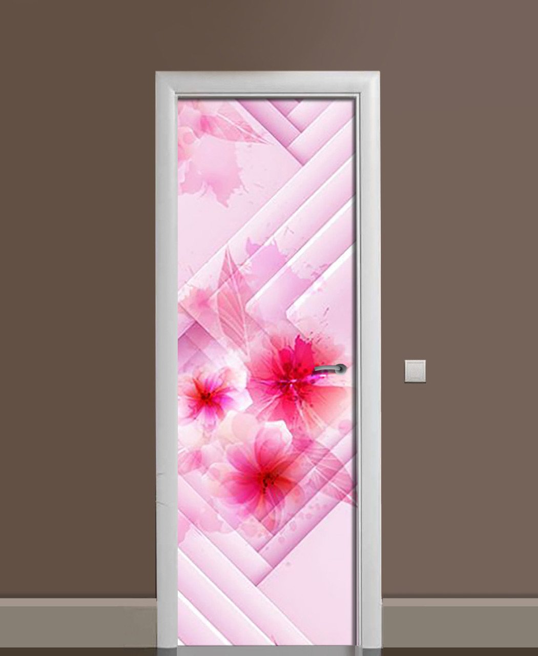 Наклейка 3D на дверь Zatarga "Прекрасная геометрия" виниловая 650х2000 мм