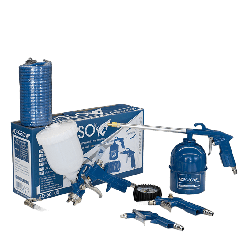 Набір пневмоінструментів ADEGSO AD-60105 5 шт. (29739402) Набір пневмоінструментів ADEGSO AD-60105 5 шт. (29739402)