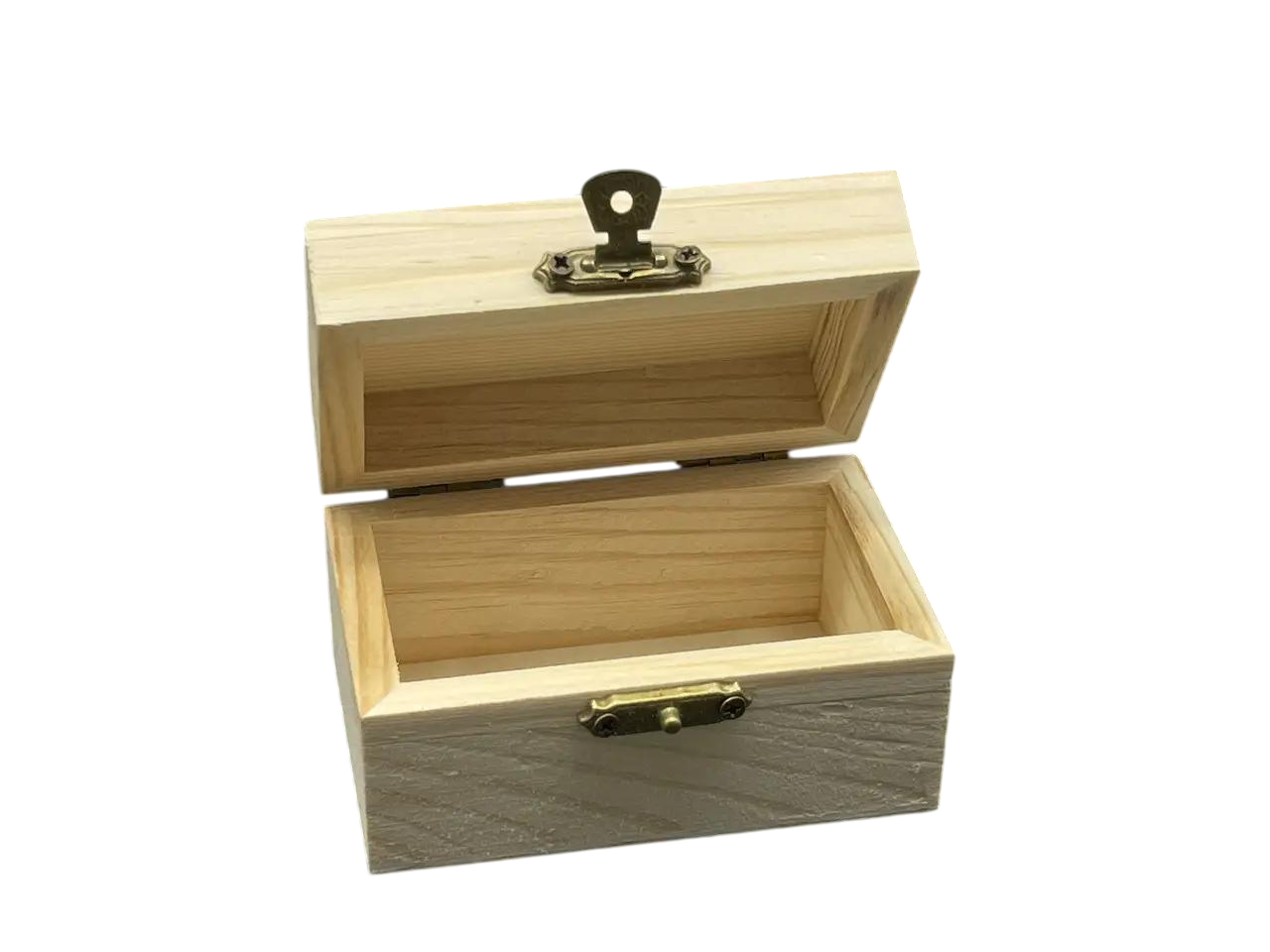 Шкатулка деревянная под декупаж и роспись с замком и петлями 8,9х5х5 см (A-700)