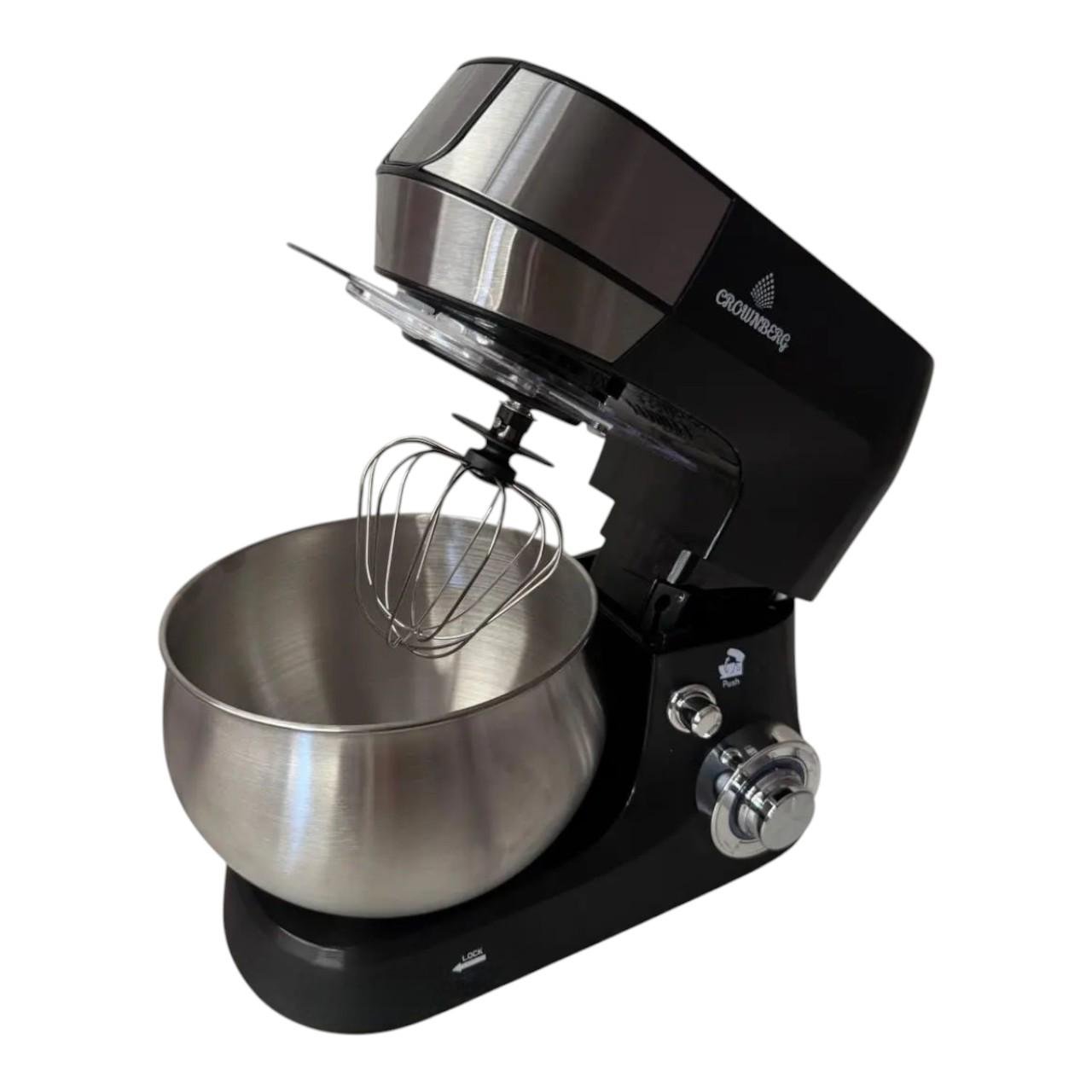 Комбайн кухонний Crownberg CB-3409 кухонна машина з місткою чашею та імпульсним режимом 2600 Вт 5 л (є309) - фото 4 Комбайн кухонний Crownberg CB-3409 кухонна машина з місткою чашею та імпульсним режимом 2600 Вт 5 л (є309) - фото 4