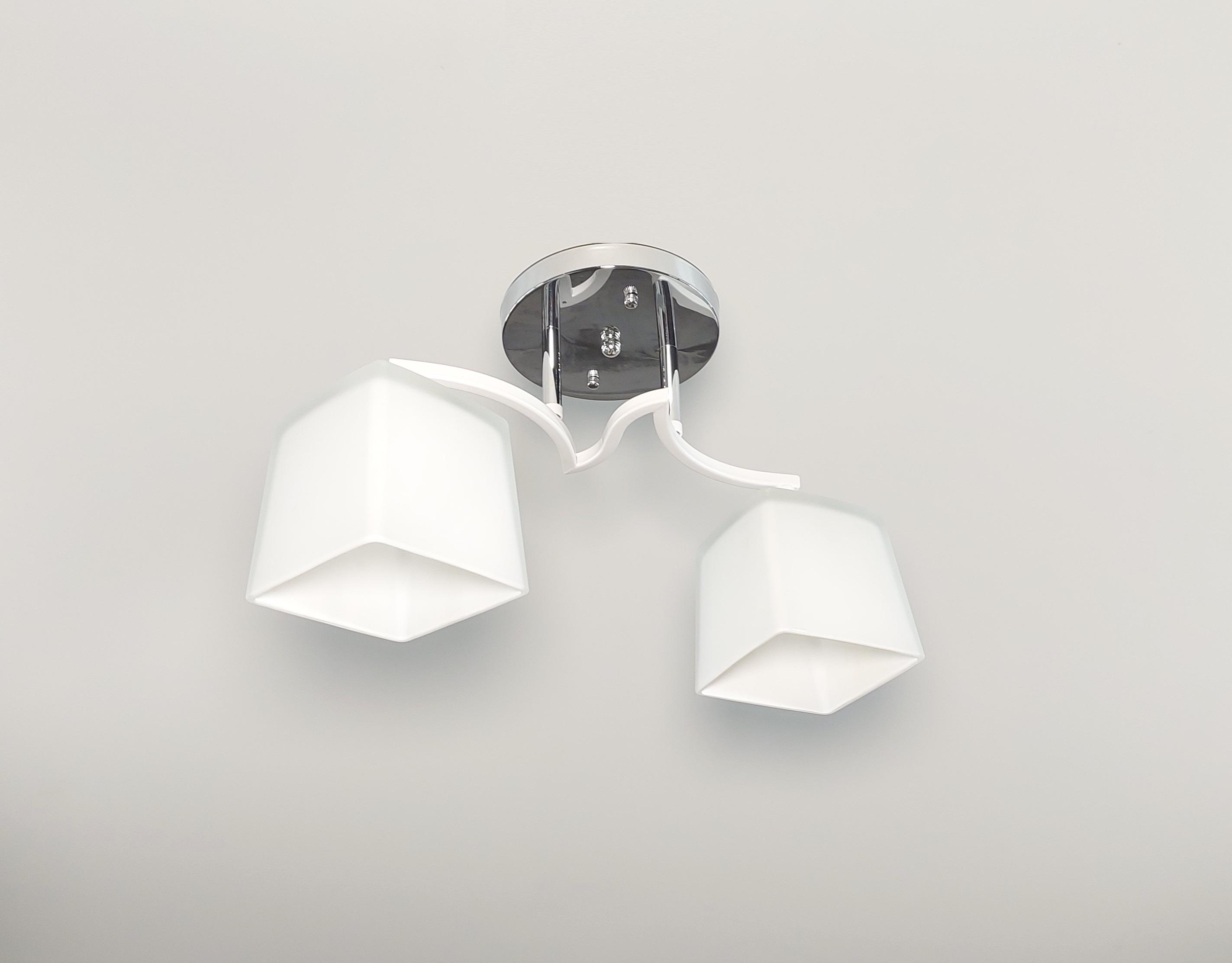 Люстра потолочная на 2 плафона Белый (7465/2)