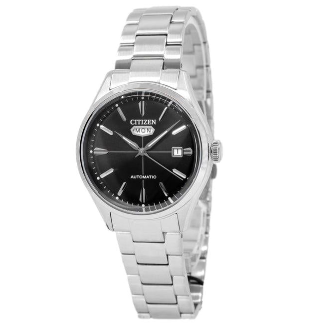 Наручные часы мужские Citizen NH8391-51E механические со стальным корпусом и черным циферблатом Наручные часы мужские Citizen NH8391-51E механические со стальным корпусом и черным циферблатом