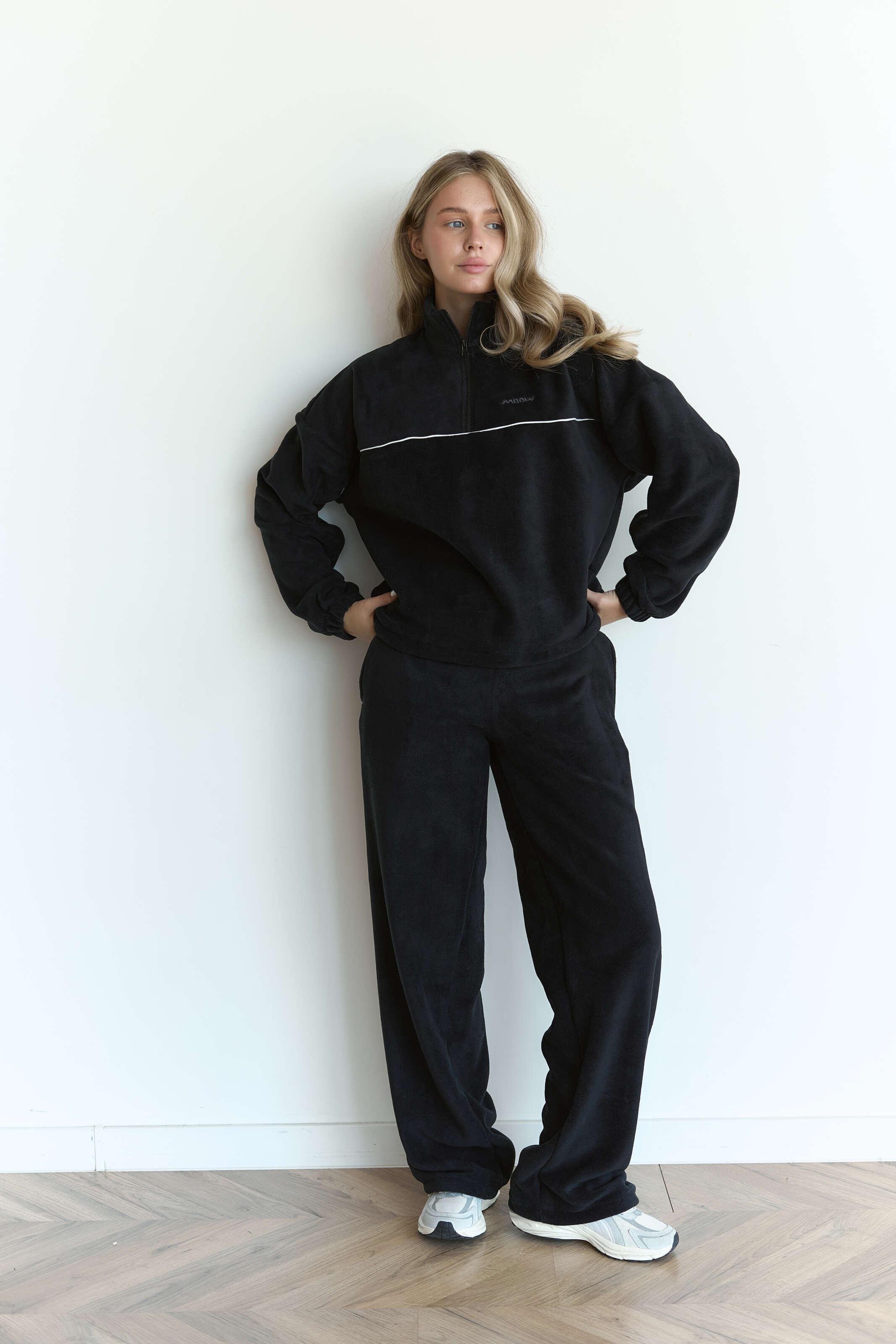 Костюм флісовий FLOW S/M Чорний (10101SM) - фото 2