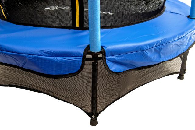 Батут Just Fun с сеткой 140 см Blue - фото 6