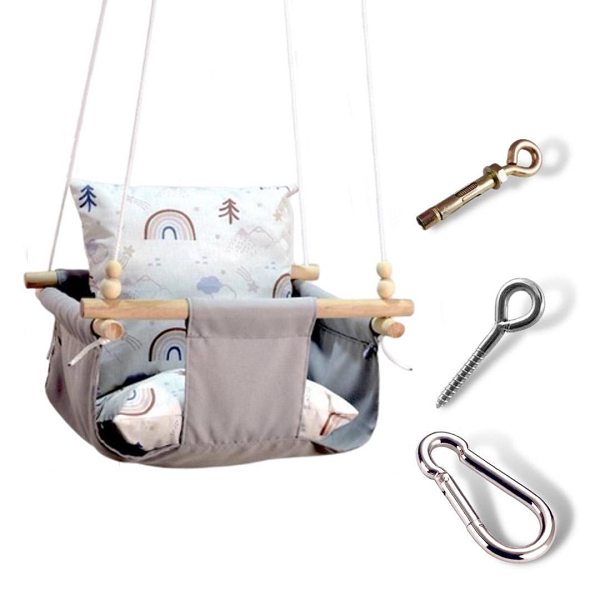 Детская качеля Infancy Лесная радуга Серый (10072952)