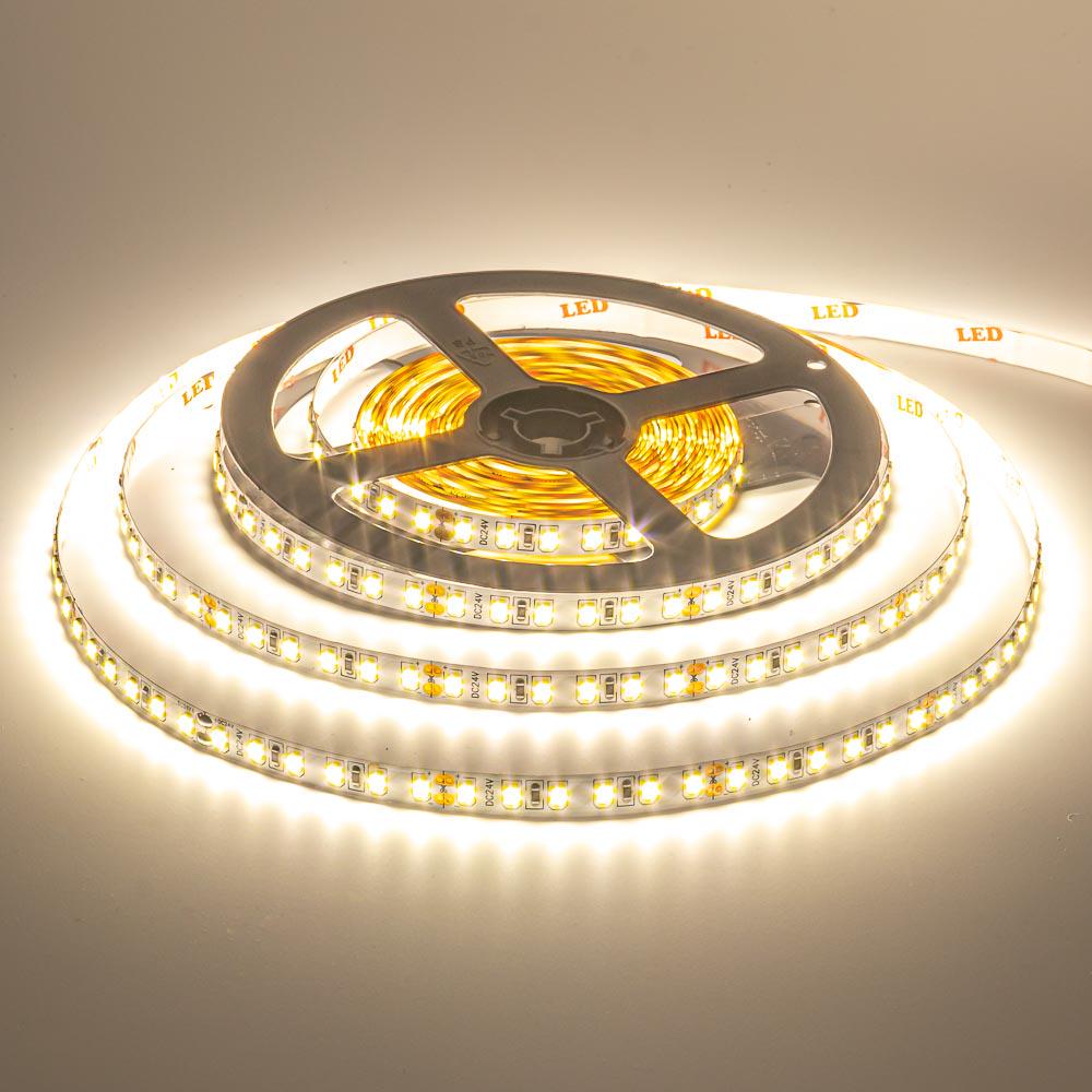 Светодиодная линейка AVT 9W 600WW2835-24V 24V SMD2835 120LED/м IP21 5 м Белый теплый (1021384)