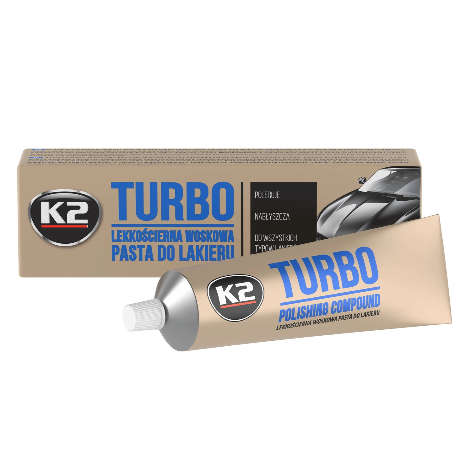 Паста для полірування кузова K2 Turbo Tempo туба 120 г (EK0011/EK0010)