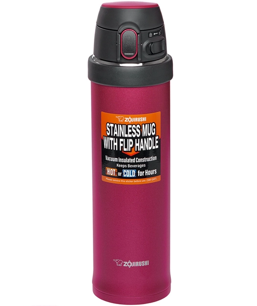 Термокружка Zojirushi SM-QAF60 0,6 л з переноскою Червоний (1013-SM-QAF60RK) - фото 3 Термокружка Zojirushi SM-QAF60 0,6 л з переноскою Червоний (1013-SM-QAF60RK) - фото 3