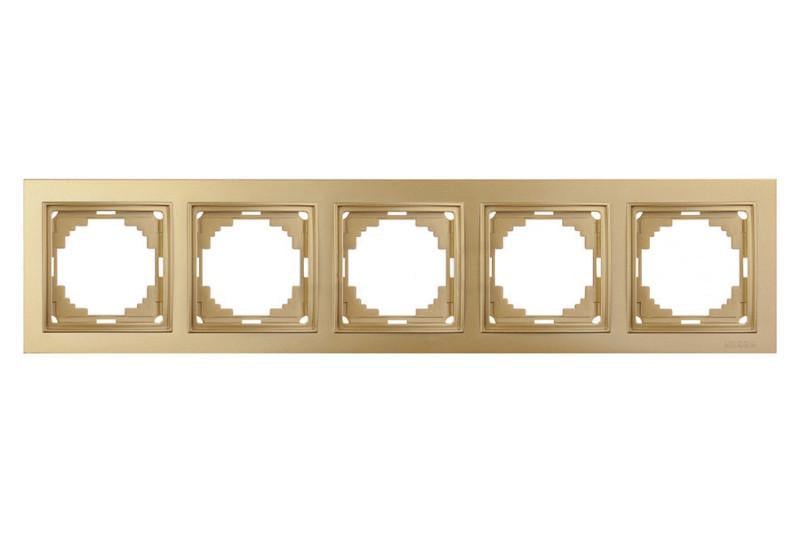 Рамка пятиместная Nilson Touran Золотой (00000012900)
