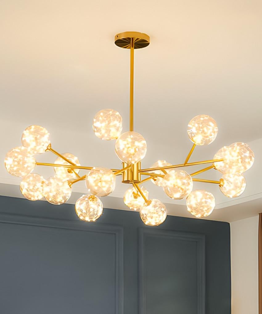 Підвісний світильник SOLEDESIGN Stella Molecules Large LED 120W Золотий (SDLC-00105)