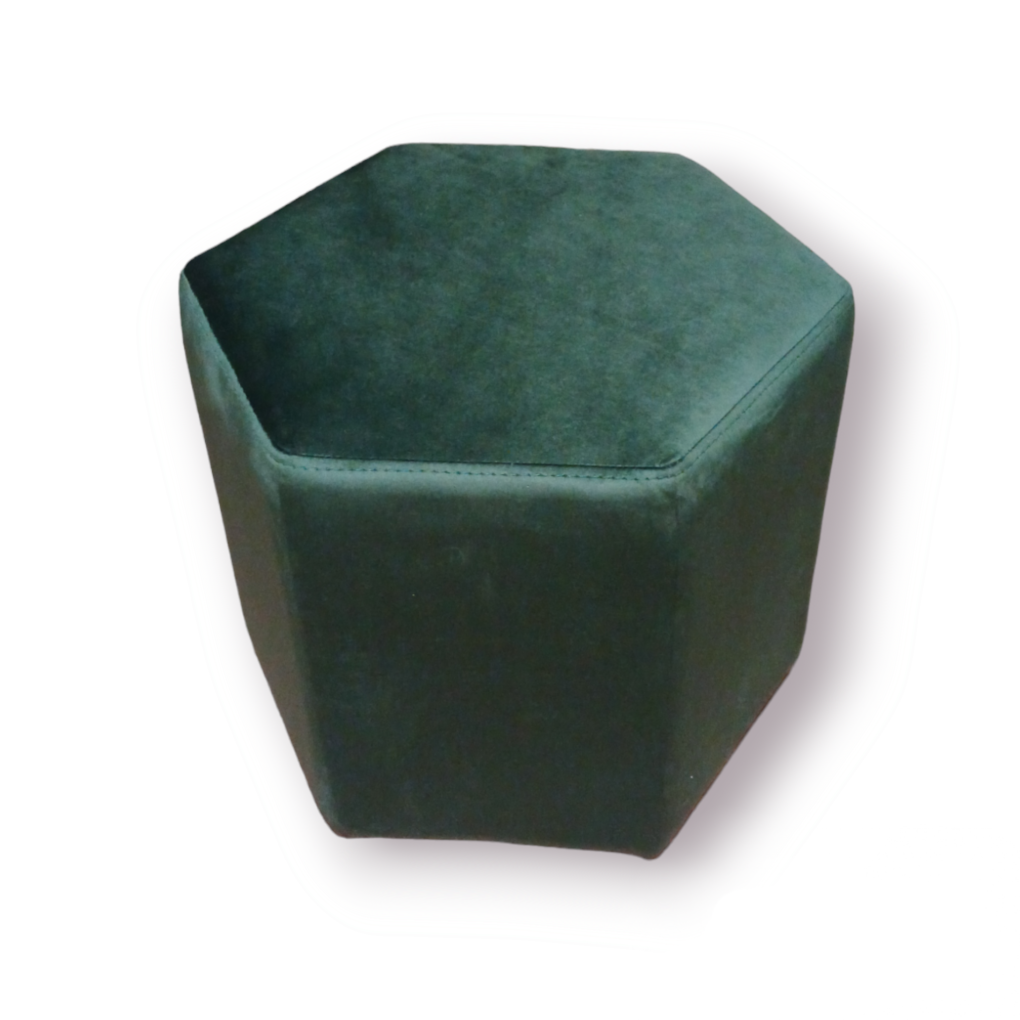 Пуф Шестигранник Максі велюр Лагуна 58х50х45 см Смарагдовий - фото 2