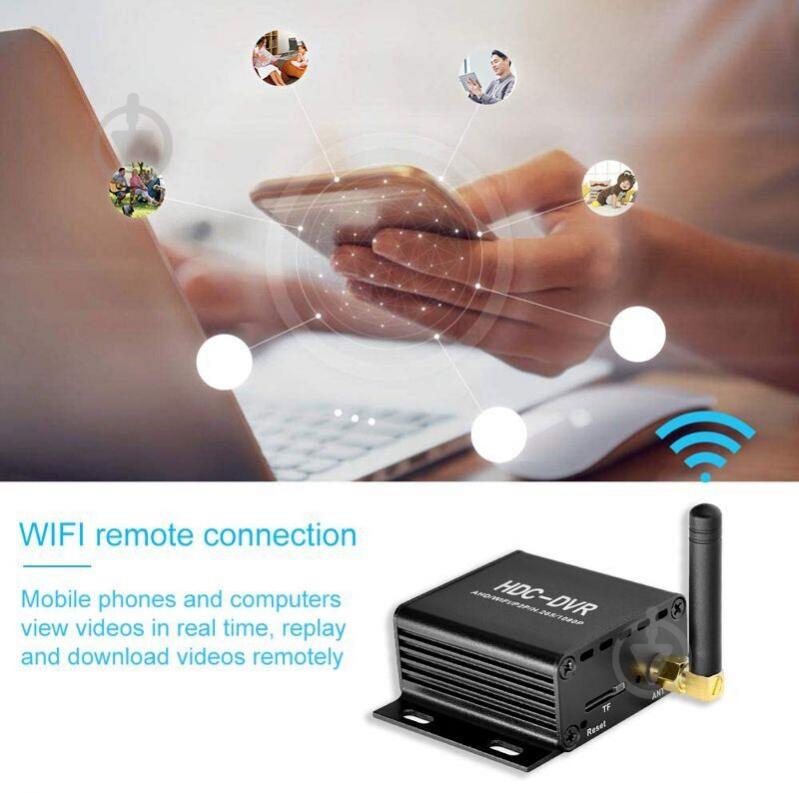 Мини видеорегистраторс wifi на 1 камеру до 2 Мп Pegatan HDC-DVR (100664) - фото 4