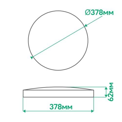 Светильник светодиодный Ardero NOVA без пульта 40W (AL6085ARD 40W) - фото 3