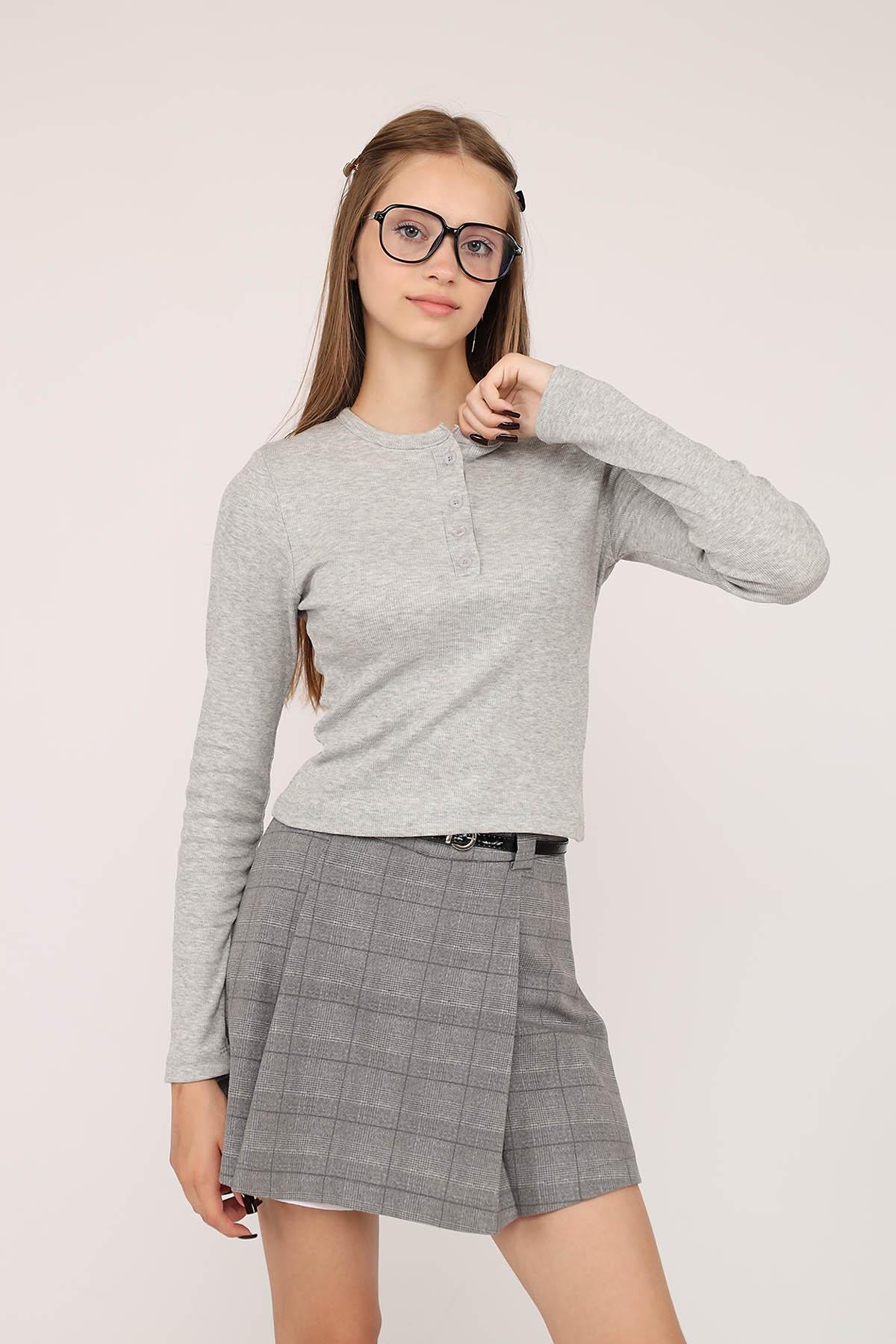 Джемпер жіночий з довгим рукавом ЦБ-00280984 р. 42 Сірий (SKT001076841) Джемпер жіночий з довгим рукавом ЦБ-00280984 р. 42 Сірий (SKT001076841)