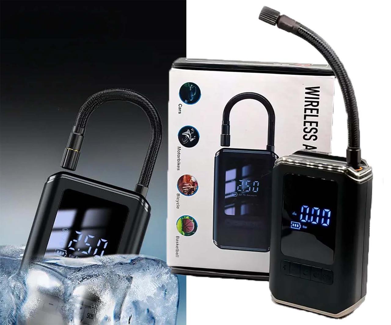 Насос автомобильный беспроводной с фонариком с чехлом 25 л/м 4000 mAh - фото 3 Насос автомобильный беспроводной с фонариком с чехлом 25 л/м 4000 mAh - фото 3