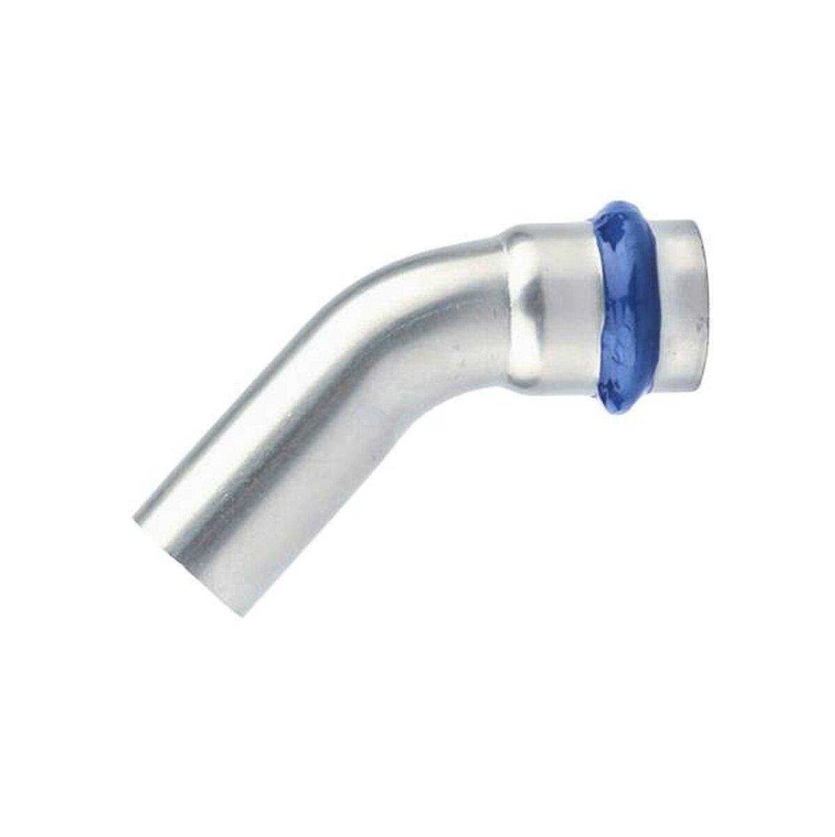 Угольник ASG INOX тип V Press Steel ВЗ ⌀ 28 мм 45° (SW-100643) Угольник ASG INOX тип V Press Steel ВЗ ⌀ 28 мм 45° (SW-100643)