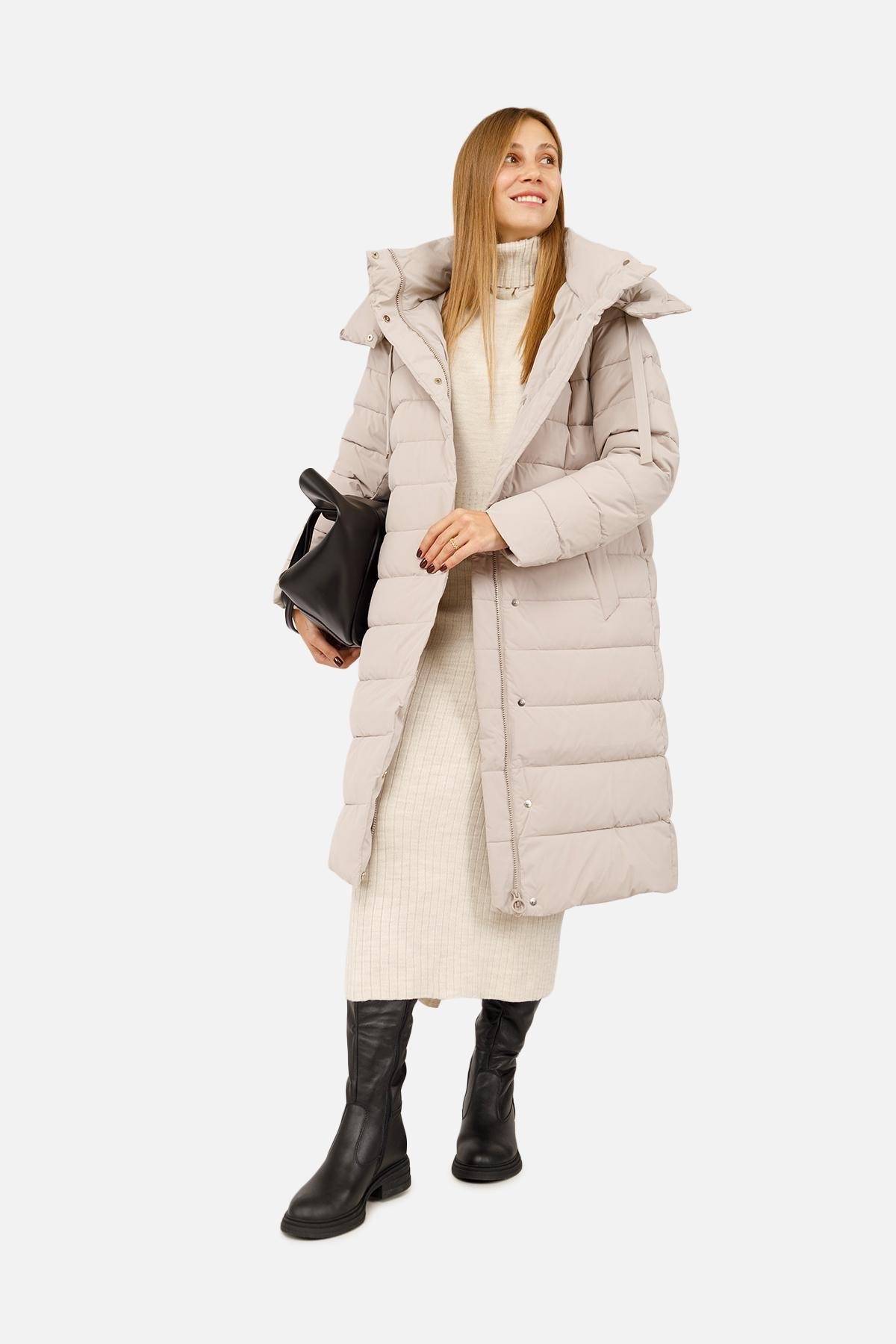 Куртка женская ЦБ-00256268 р. 42 Бежевый (28422144)