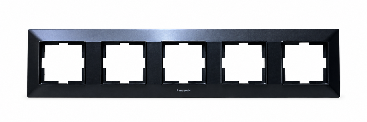 Рамка 5-на горизонтальная Panasonic Arkedia Slim Черный