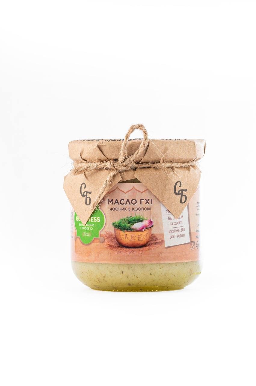 Масло ГХИ Смак Благості со вкусом чеснок с укропом 175 г