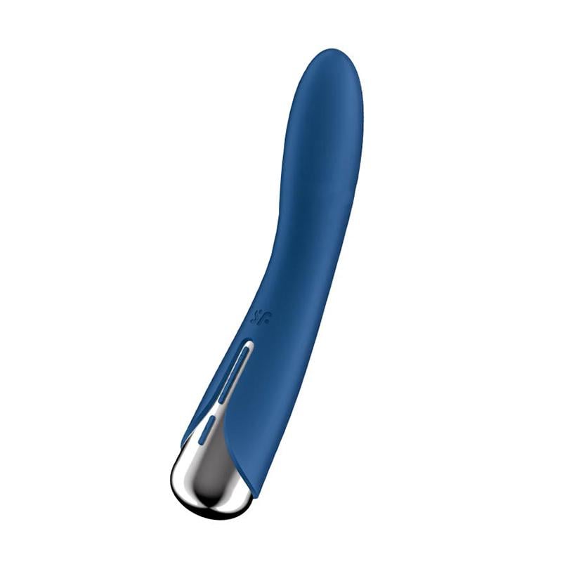 Вибратор классический с ротацией Satisfyer Spinning Vibe 1 17,5 см Синий (51231)