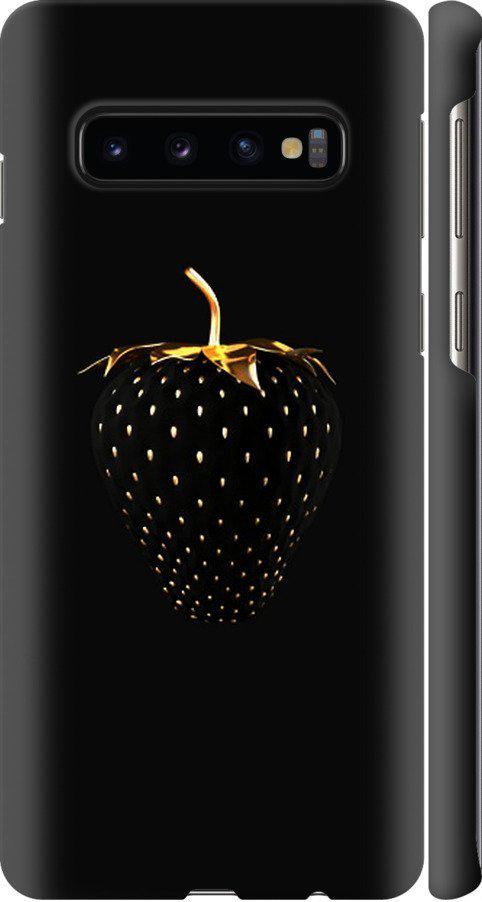 Чехол на Samsung Galaxy S10 Черная клубника (3585m-1640-42517)