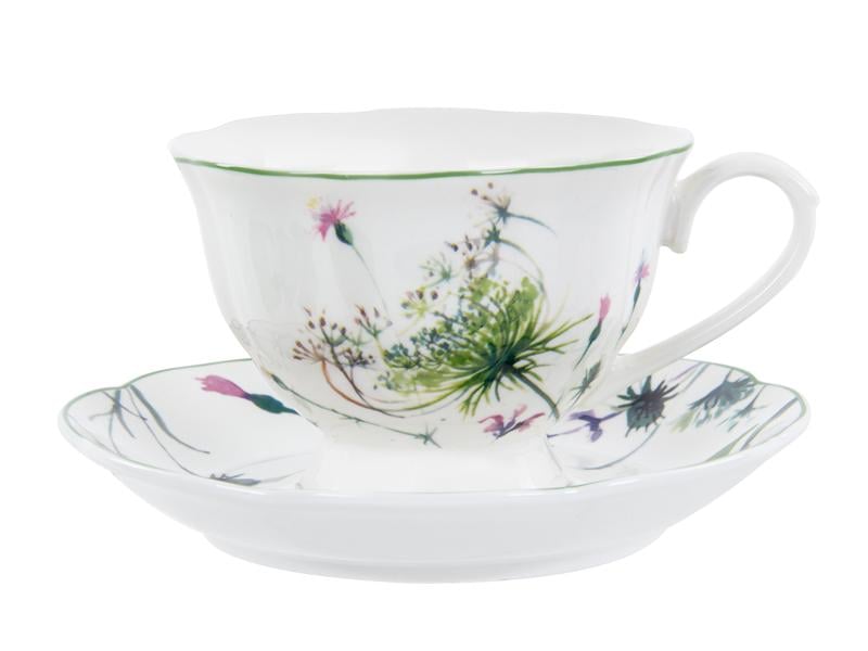 Набір чайних чашок Lefard Muze Garden порцелянових з блюдцем на 2 персони 220 мл (922-080) - фото 5