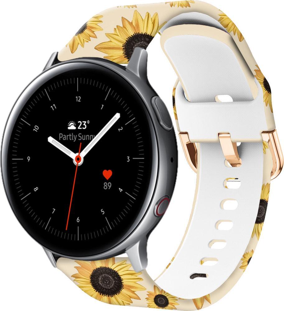 Ремешок силиконовый Colorful для Galaxy Watch Active 2 40/44 мм Sunflower Powder (37716)