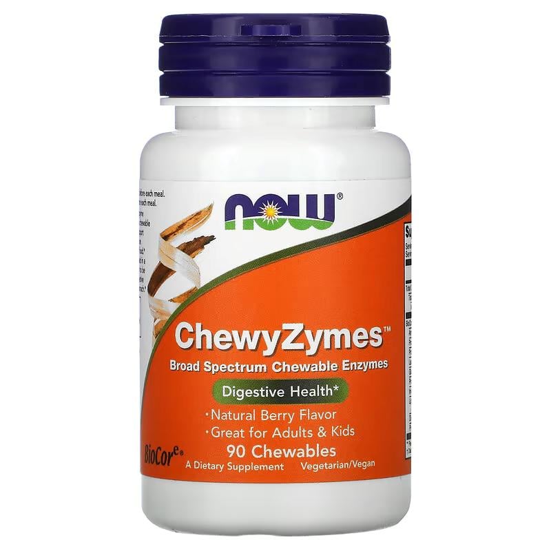 Ферменты ChewyZymes, Natural Berry Flavor 90 Жевательный таб.