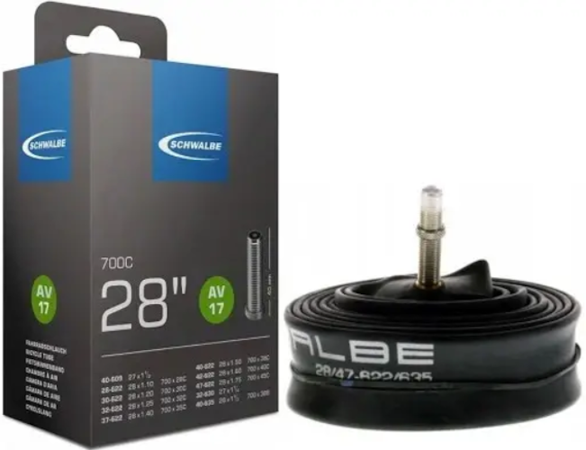 Велокамера Schwalbe 28/47x622/635 AV17 40 мм EK AGV 28" (TUB-93-04)