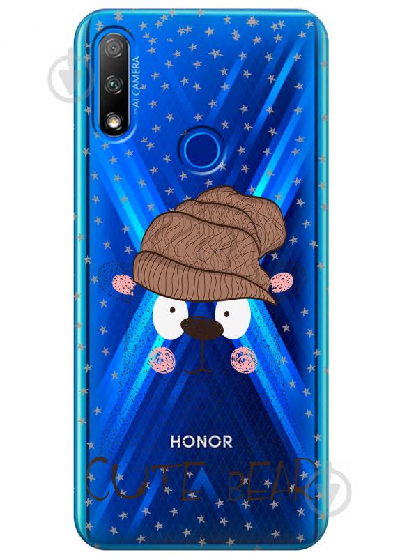 Прозрачный силиконовый чехол iSwag для Huawei Honor 9X с рисунком - Медведь (KS2684) Прозрачный силиконовый чехол iSwag для Huawei Honor 9X с рисунком - Медведь (KS2684)