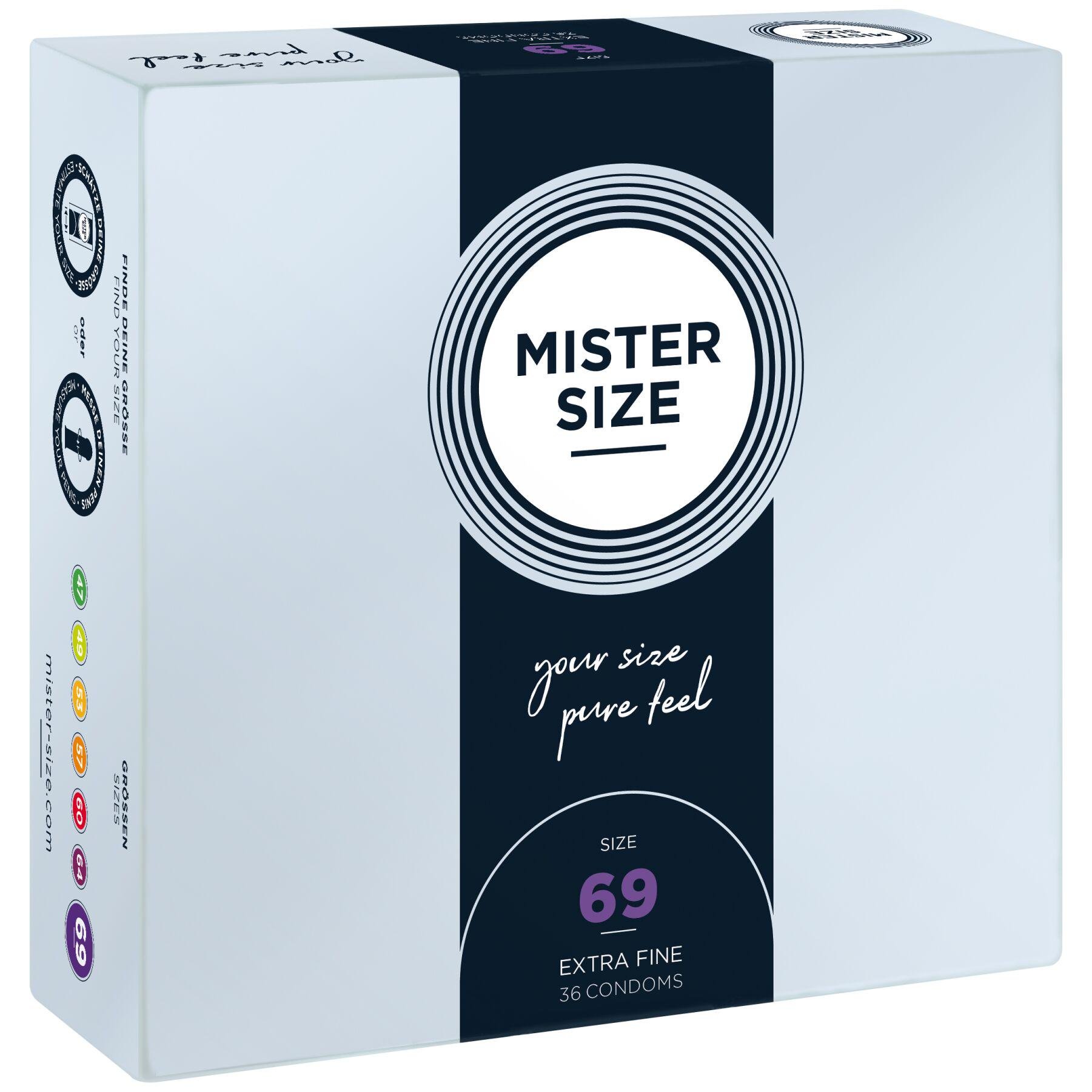 Презервативи Mister Size Pure Feel 0,05 мм р. 69 36 шт. (SO8055)