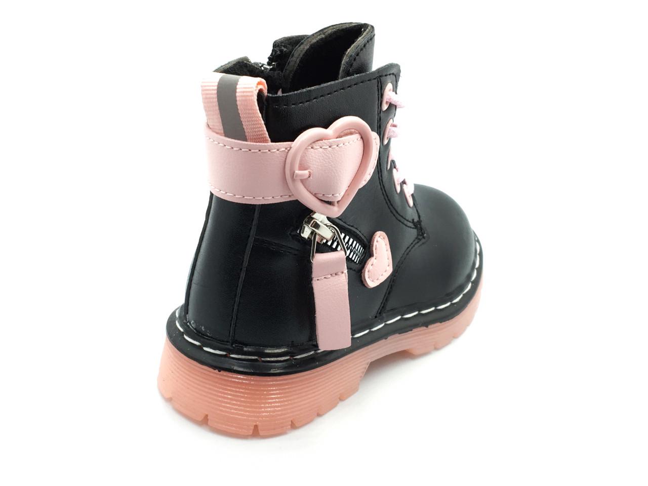 Черевики демісезонні для дівчаток BBT Kids R6214-3/21 р. 21 Чорний - фото 2 Черевики демісезонні для дівчаток BBT Kids R6214-3/21 р. 21 Чорний - фото 2